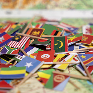 Inspector looking at fruits on a conveyor belt